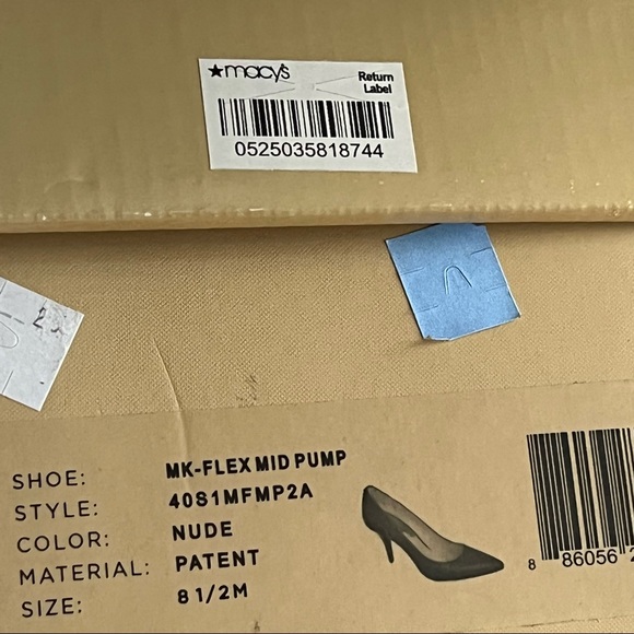 NIB! Michael Kors Flex Mid Pump in Nude Patent Sz US8.5 - Picture 10 of 12
